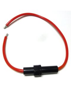 FUSELEAD-AGU  Fuselead for AGU Type Fuses, 21 inch length, 8 awg Red Wire (No Fuse)