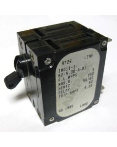 IAG11-1-62-5 Circuit Breaker, Dual AC, 5a, Airpax