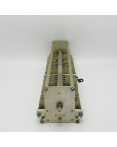 153-516-3 Johnson Air Variable Capacitor, Dual Section, 25-75pf, 9kv, Spacing: 0.250”, 15 plates per section (Pull)