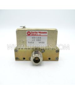 63-103 Dow-Key 12vdc SPDT Failsafe Coax Relay (Pull)