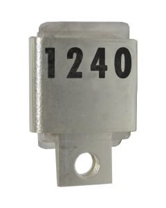 J101-1240 FW Metal Cased Mica Capacitor Case A 1240pf 350v (NOS)