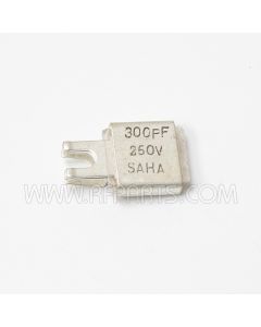 J101-300 Saha Metal Cased Mica Capacitor Case F 300pf 250v (NOS)
