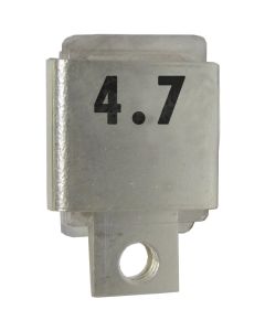 J101-4.7 Unelco Metal Cased Mica Capacitor Case A 4.7pf 0350v (NOS)