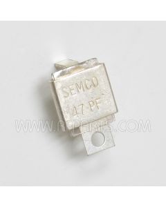 J101-47 Semco Metal Cased Mica Capacitor Case B 47pf 350v (NOS)