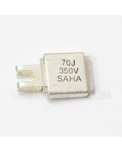 J101-70 Saha  Metal Cased Mica Capacitor Case F 70pf 350v (NOS)
