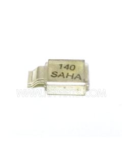 J602-140 Saha Metal Cased Mica Capacitor 140pf 250v (NOS)