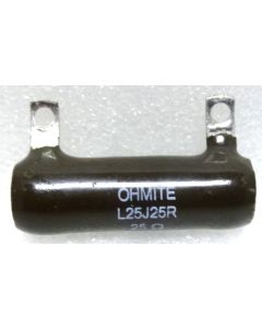 L25J25R  Wirewound Resistor, 25 ohm 25 watt, Ohmite