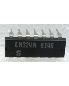 LM324N Pll/audio, 14-Pin Plastic Dual In-Line Package (DIP)