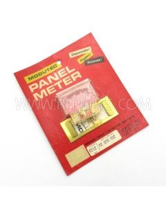ME-DMA-002 Modutec 0-2 DC Milliamperes Edge Meter with Mounting Plate (NOS)