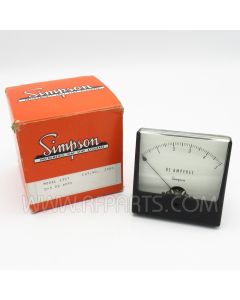 Model 1327 Simpson 0-5 DC Amperes Meter (NOS / NIB)