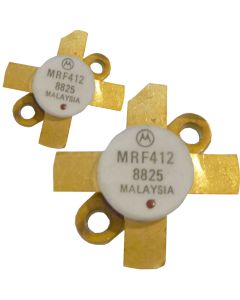 MRF412 Motorola NPN Silicon RF Power Transistor 70W (PEP or CW) 30 MHz 13.6V Matched Pair (2) (NOS)