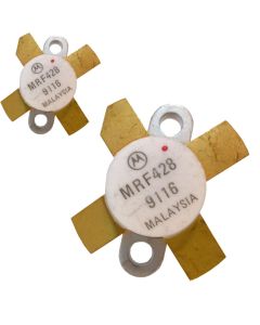 MRF428 Motorola NPN Silicon Power Transistor 150W (PEP) 30 MHz 50V Matched Pair (2) (NOS)