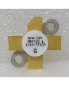 MRF455 M/A-COM NPN Silicon Power Transistor 60 Watt 14-30 MHz 12.5v 0.380" Flange