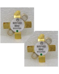 MRF460 Motorola NPN Silicon Power Transistor 40W (PEP) 30 MHz 12.5V Matched Pair (2) (NOS)