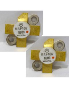 MRF466 Motorola NPN Silicon Power Transistor 40W (PEP or CW) 30MHz 28V Matched Pair (2) (NOS)
