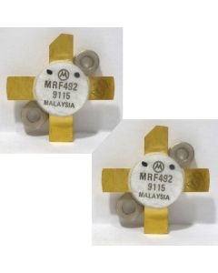 MRF492 Motorola NPN Silicon RF Power Transistor 50 MHz 70W 12.5V Matched Pair (2) (NOS)