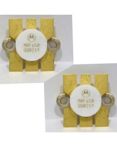 MRF650 Motorola NPN Silicon RF Power Transistor 12.5V 470 MHz 50W Matched Pair (2) (NOS)