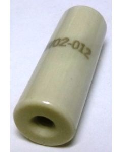 NL523W02-012 Standoff Insulator, Glazed Ceramic, 1 1/2" Long x 1/2" Diameter with Threaded Mounting Holes, Centralab