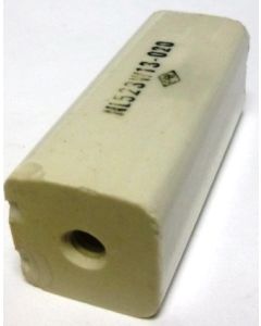 NL523W13-020 Standoff Insulator, Glazed Ceramic, 2 1/2" Long x 1" Wide with Threaded Mounting Holes, Centralab
