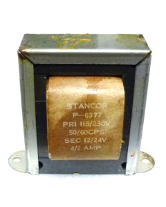 P-6377 Low voltage transformer, 115/230VAC, 24v, 2 amp, Stancor