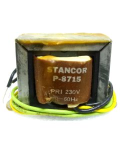 P-8715 Low voltage transformer, 230VAC, 12.6v C.T., 2 amp, Stancor