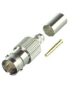 RFB-1724-S RF Industries BNC Female Crimp Connector 75 Ohm for Cable Group S