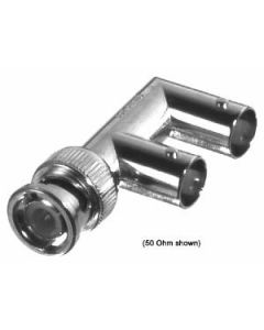 RFB-1730-3 RF Industries BNC Male to Double BNC Female F Connector 75 Ohm