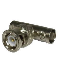 RFB-1130 RF Industries BNC Male to Double Female TEE In Series Adapter