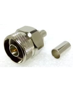 RFN-1006-9X RF Industries Type-N Male Crimp Connector for Cable Group X, EZ Style