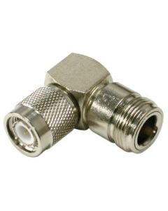 RFT-1234-11 Right Angle TNC Male to Type-N Female Between Series Adapter