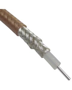 RG142B/U Belden PTFE Coaxial Cable Double Sheilded Solid Center Conductor 50 Ohm 0.195 Diameter, Clear Jacket