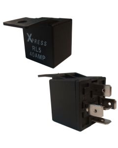 RL5 Xpress Relay SPDT 40 Amp Sealed Plastic Case with Plastic Mounting Tab