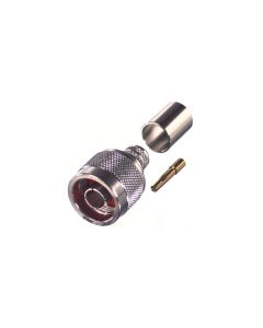 RP-1006-3I RF Industries Reverse Polarity Type-N Male Crimp Connector for Cable Group I