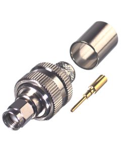 RP-3000-I RF Industries Reverse Polarity SMA Male Crimp Connector for Cable Group I