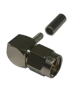 RSA-3010-B RF Industries Right Angle SMA Male Crimp Connector for Cable Group B