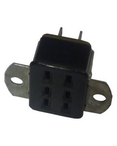 S306AB  6 Pin Cinch Connector Socket w/Angle Brackets  (Jones)