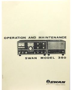 Operation and Maintenance Manual for the Swan 350