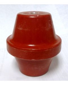 1872-1B Standoff Insulator, 2.75" L x 2.5" Dia., Red, Glastic