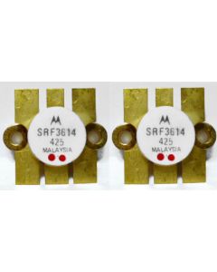 SRF3614 Motorola Transistor 12 volt 45 Watt (Selected Gain MRF646) Matched Pair (2) (NOS)