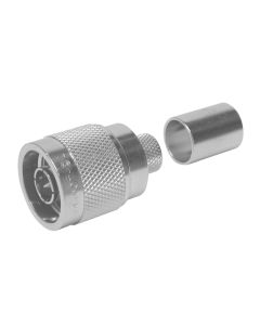 TC400NM-75 Times Microwave Type-N Male Straight Crimp Connector