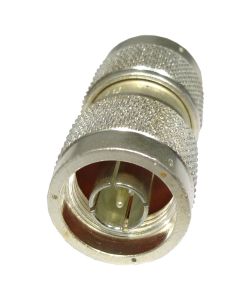 UG57B/U Amphenol Silver Plated In-Series Adapter Type-N Male to Male Barrel (NOS)