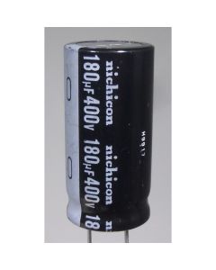 UVZ2G181MRH3 Electrolytic Capacitor, 180uf 400v, Radial Lead, Nichicon