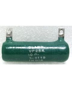 VP25K-10  Wirewound Resistor, 10 ohm 25 Watt, Clarostat