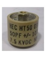 HT50 Ceramic Doorknob Capacitor 50pf 7.5kv 10% (Pull)