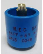 570033-15P Doorknob Capacitor,  33pf 15kv (Pull)