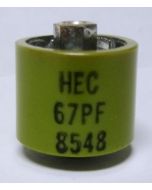 580067-4 Doorknob Capacitor, 67pf 4kv,  High Energy