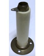 NL523W03-250 Standoff Insulator, Glazed Ceramic, 2 1/2" Long x 3/4" Diameter with 3 Hole Mount and Banana Plug/Solder Lug Mount