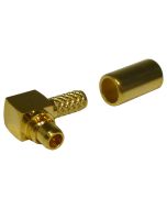 RMX-9010-1B RF Industries Right Angle MMCX Male Crimp Connector for Cable Group B