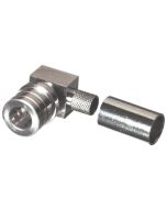 RQA-5010-X RF Industries Right Angle QMA Male Crimp Connector for Cable Group X